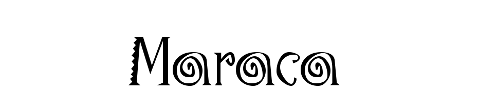 Maraca Regular cкачати шрифт безкоштовно